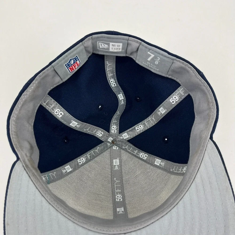 New Era Dallas Cowboys 59FIFTY Low Profile Fitted Hat Navy Blue Mens 7 3/8 NFL